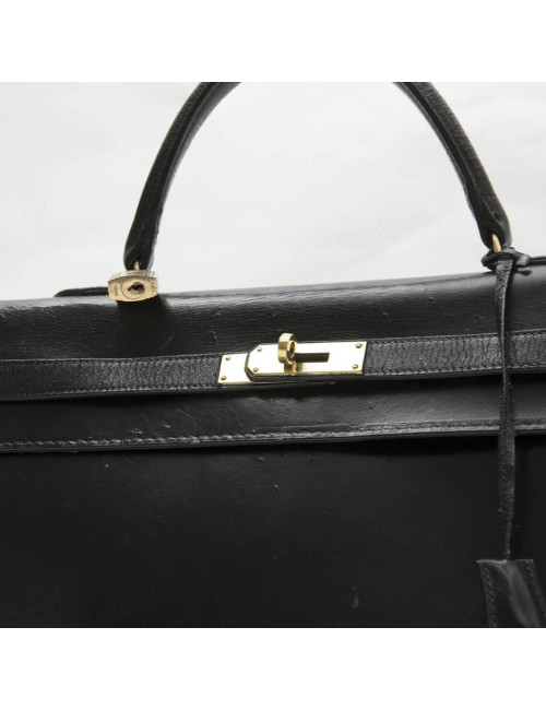 Sac Kelly 35 HERMES  Vintage cuir box