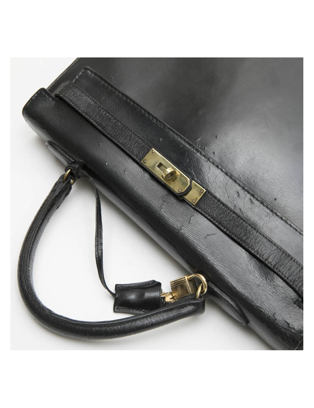 Sac Kelly 35 HERMES  Vintage cuir box