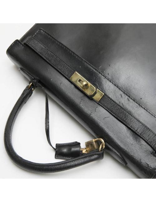 Sac Kelly 35 HERMES  Vintage cuir box
