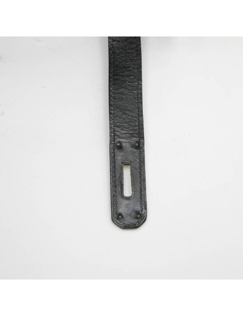 HERMES Kelly 35 Vintage bag in black box leather