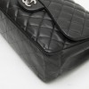 CHANEL 'Jumbo' Flap Bag in Black Smooth Quilted Lambskin Leather