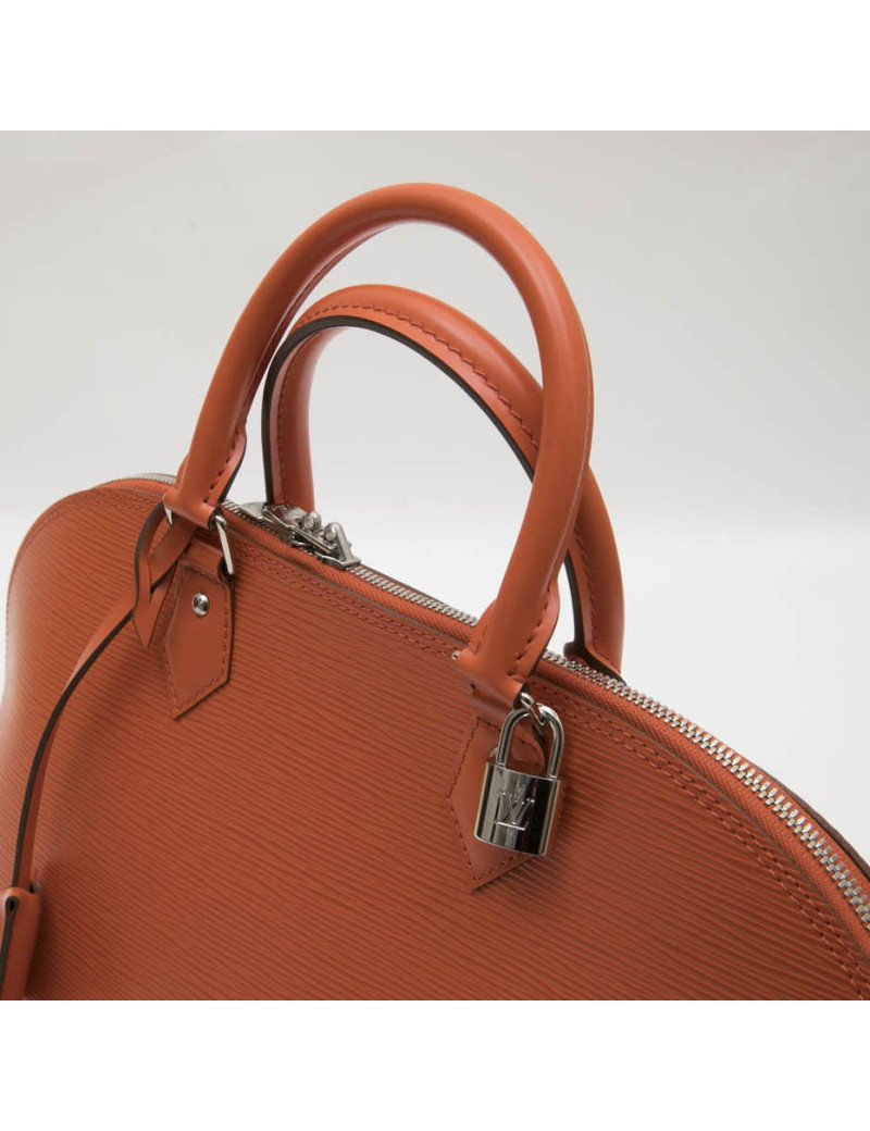 Sac Alma LOUIS VUITTON GM cuir épi orange