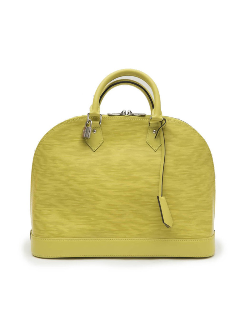Sac Alma LOUIS VUITTON  MM cuir épi pistache