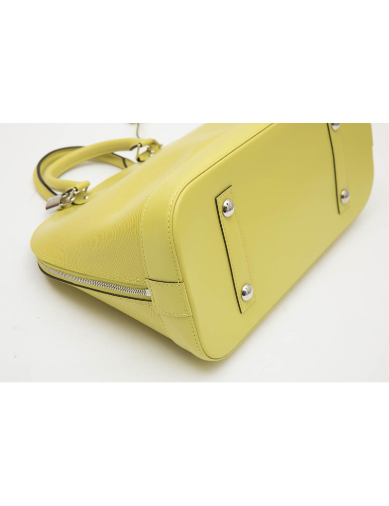 Sac Alma LOUIS VUITTON cuir épi pistache