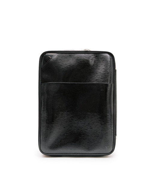 Valise roulante LOUIS VUITTON cuir verni 