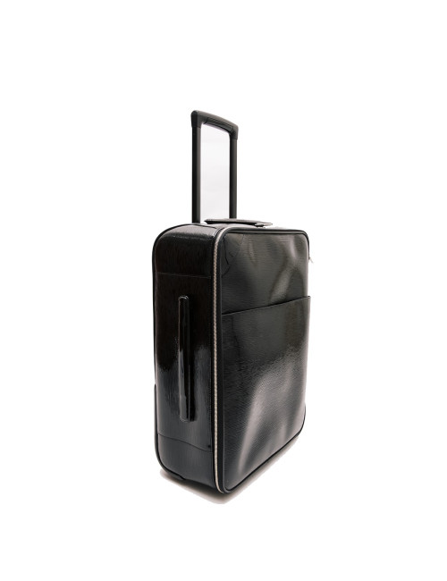 Valise roulante LOUIS VUITTON cuir verni 