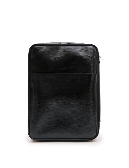 Valise roulante LOUIS VUITTON cuir verni 