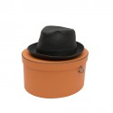 HERMES hat in black taurillon clémence leather size 58