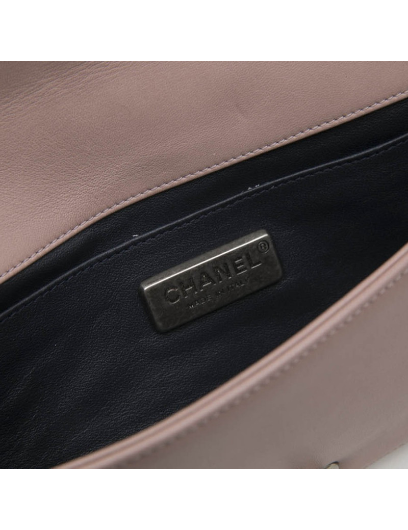 sac "Boy" CHANEL en orylag rose