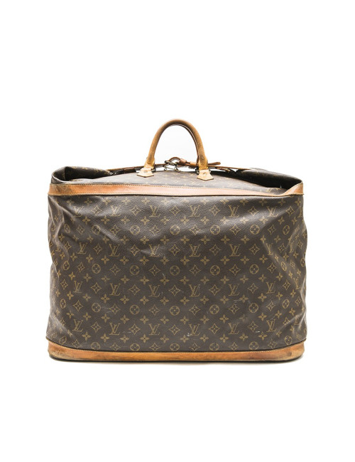 LOUIS VUITTON Weekend vintage travel bag in brown monogram canvas