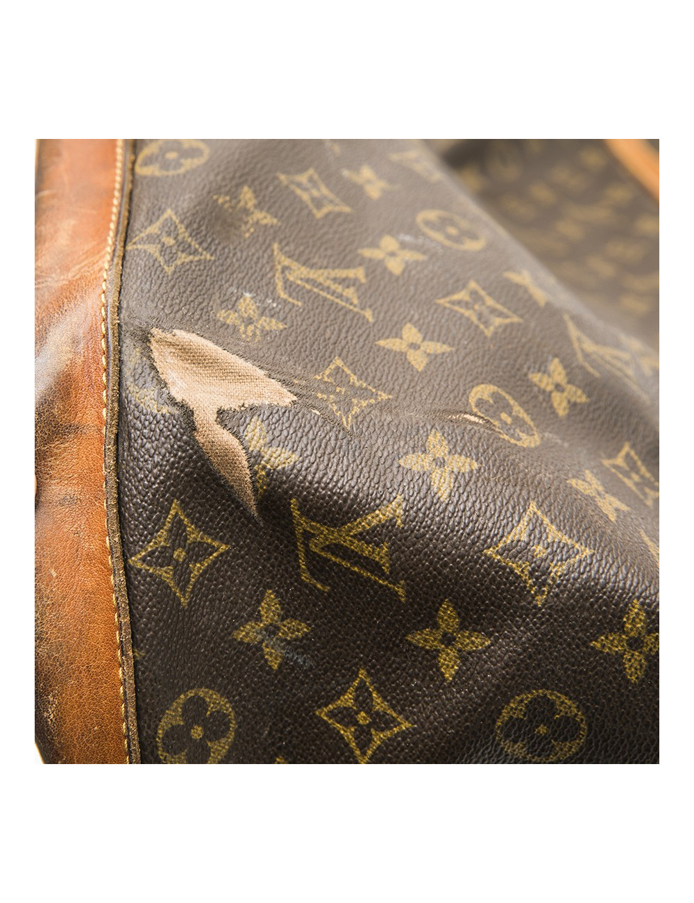 LOUIS VUITTON Weekend vintage travel bag in brown monogram canvas