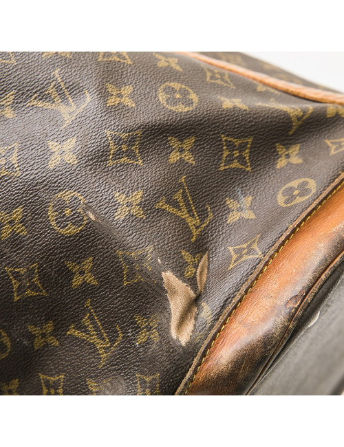 LOUIS VUITTON Weekend vintage travel bag in brown monogram canvas