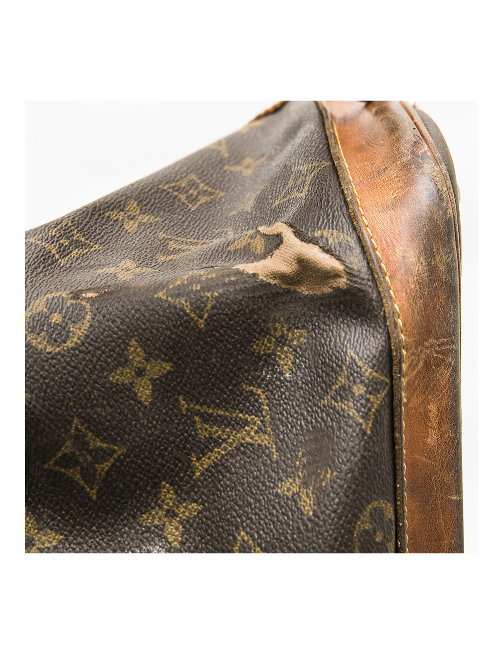 LOUIS VUITTON Weekend vintage travel bag in brown monogram canvas