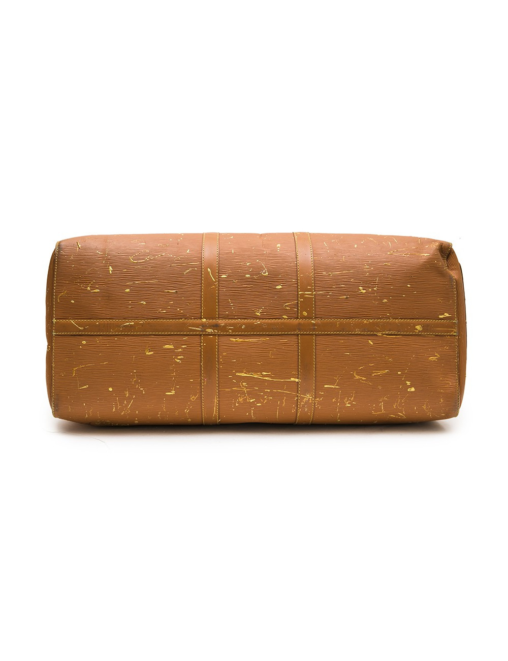 LOUIS VUITTON 'Keepall' customized bag in cipengo gold épi leather