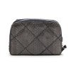 CHANEL mini quilted flap bag in a gradient of purple freshwater snake leather