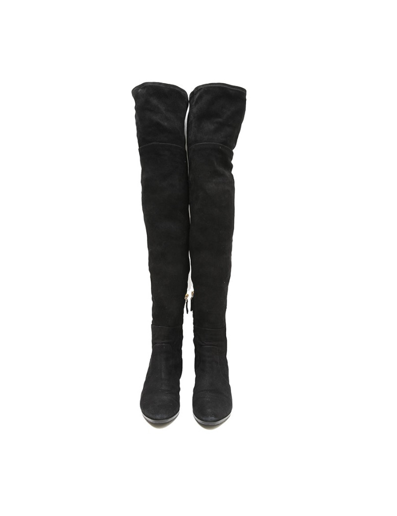 Bottes cuisardes CHANEL T 38.5 noires