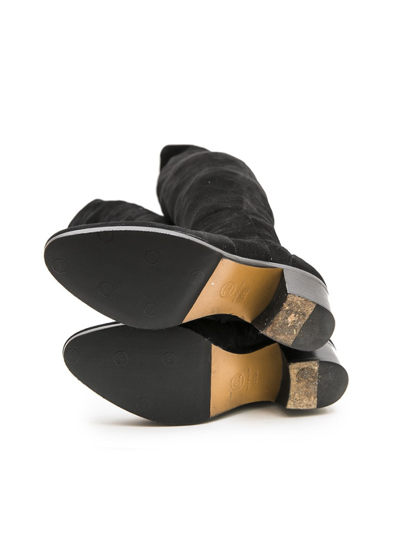 Bottes cuisardes CHANEL T 38.5 noires
