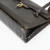 GUCCI Vintage bag in browncrocodile porosus leather