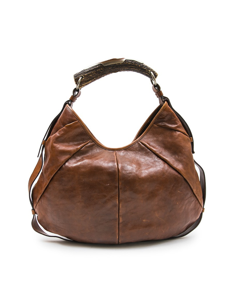Sac Monbassa YVES SAINT LAURENT cuir marron 