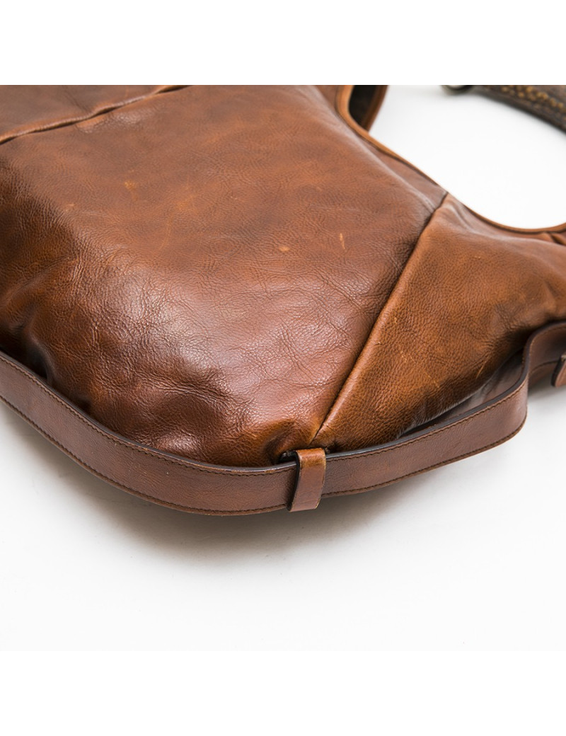 Sac Monbassa YVES SAINT LAURENT cuir marron 