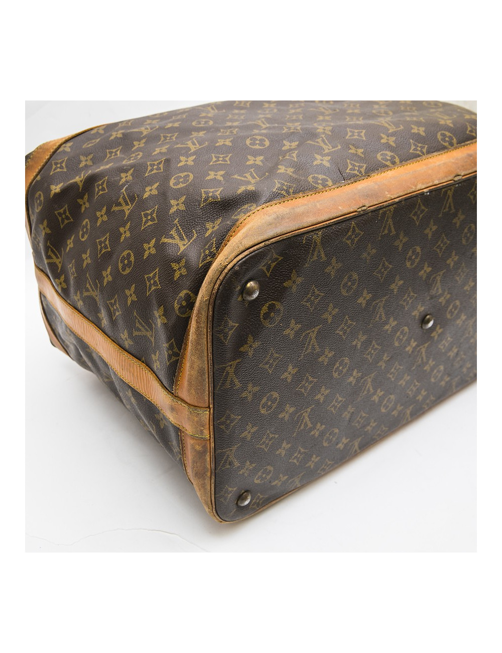 LOUIS VUITTON vintage travel bag in brown monogram canvas