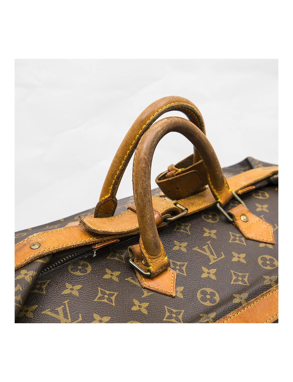 LOUIS VUITTON vintage travel bag in brown monogram canvas