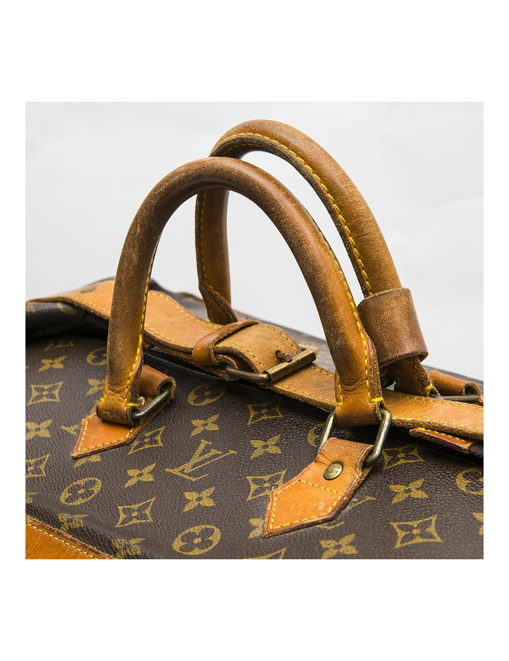 LOUIS VUITTON vintage travel bag in brown monogram canvas