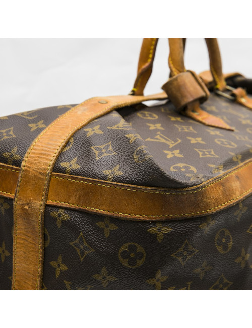 LOUIS VUITTON vintage travel bag in brown monogram canvas