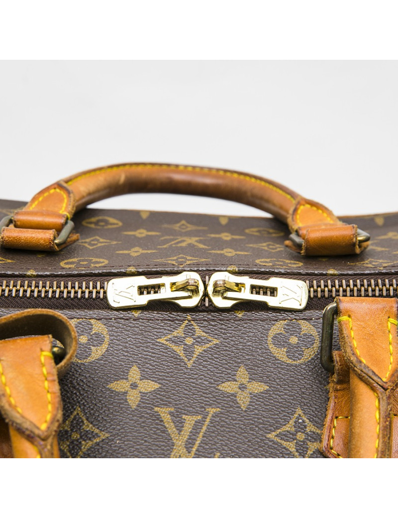 LOUIS VUITTON vintage travel bag in brown monogram canvas