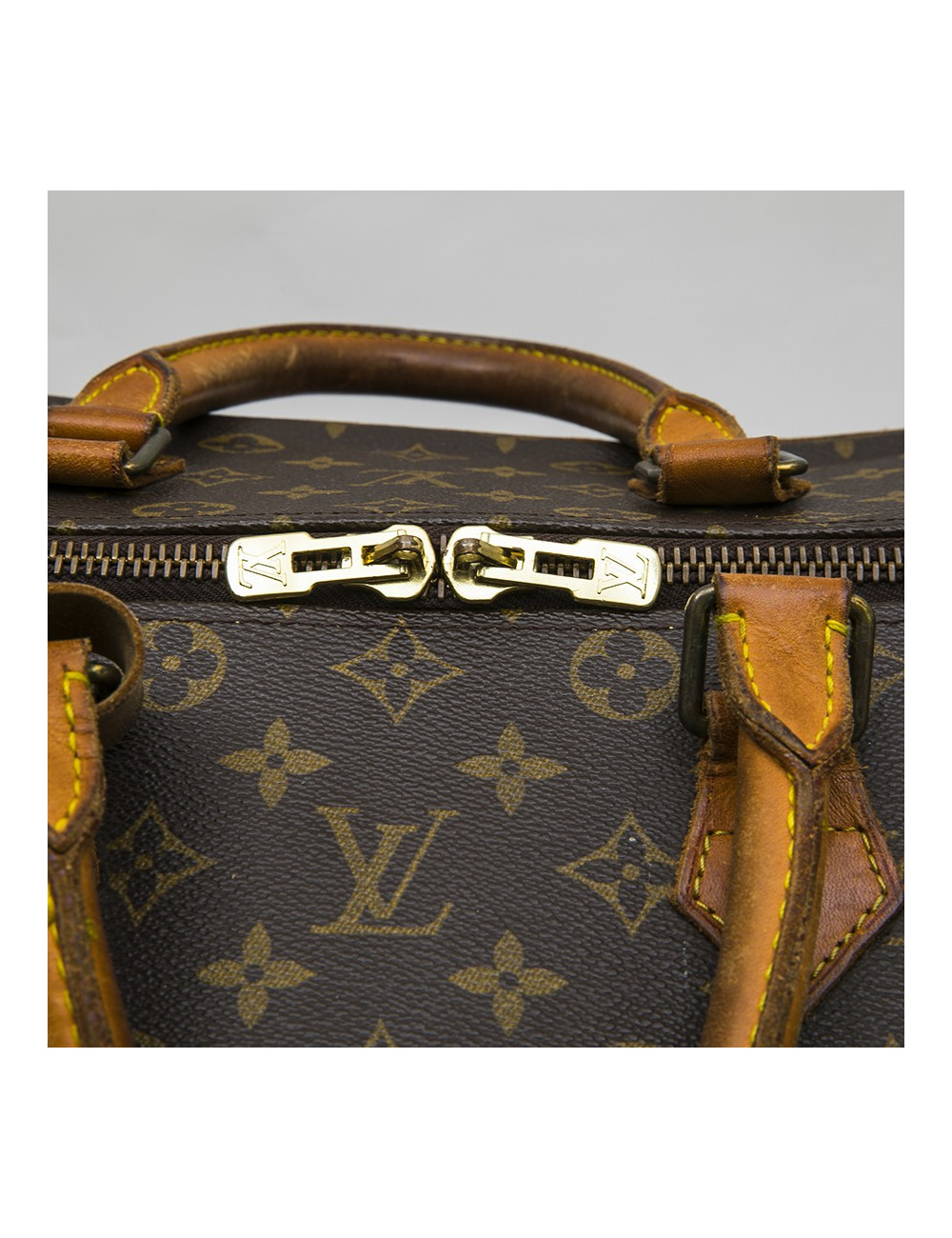 LOUIS VUITTON vintage travel bag in brown monogram canvas