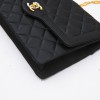 CHANEL Couture evening bag in black silk satin
