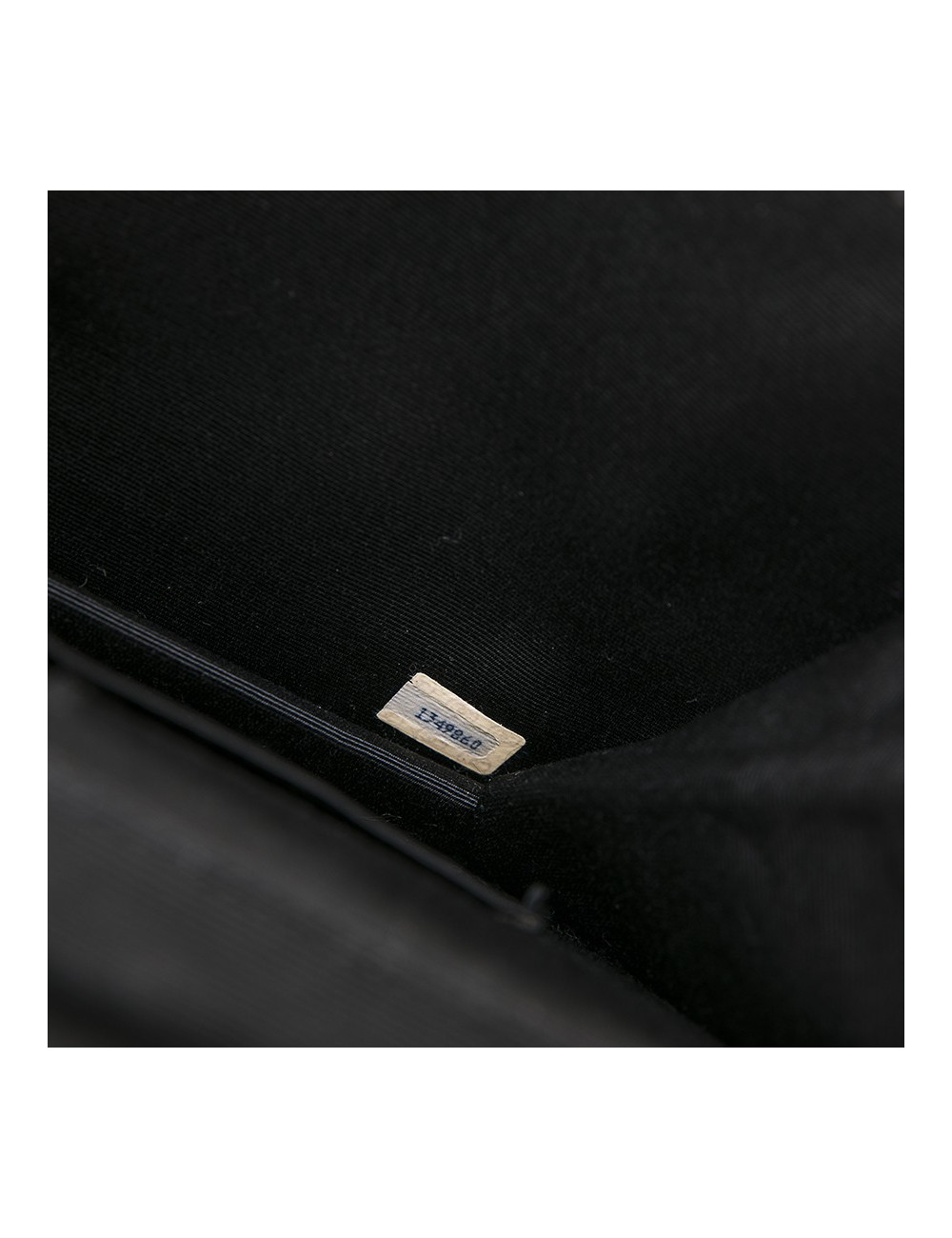 CHANEL Couture evening bag in black silk satin