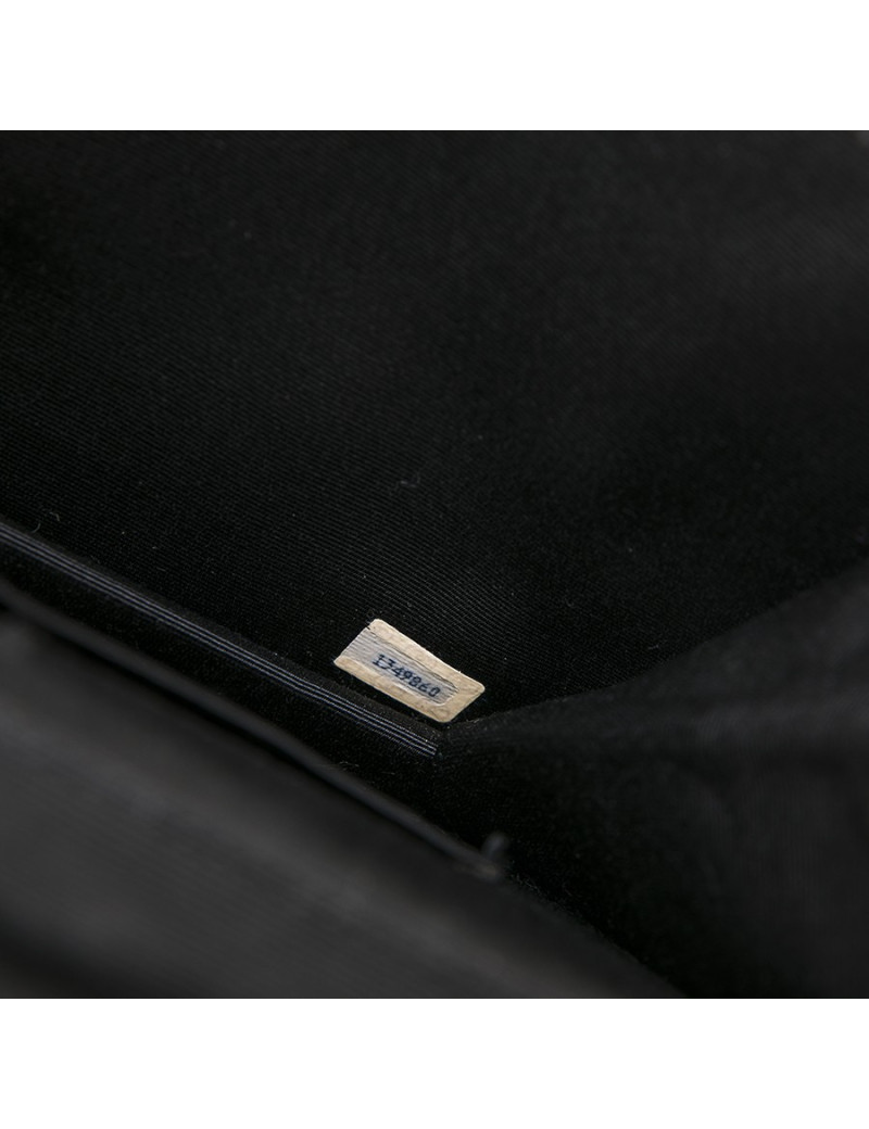 CHANEL Couture evening bag in black silk satin