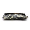 LANVIN clutch in multicolored shiny fabric with python print
