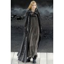 Long black cape and gray CHANEL