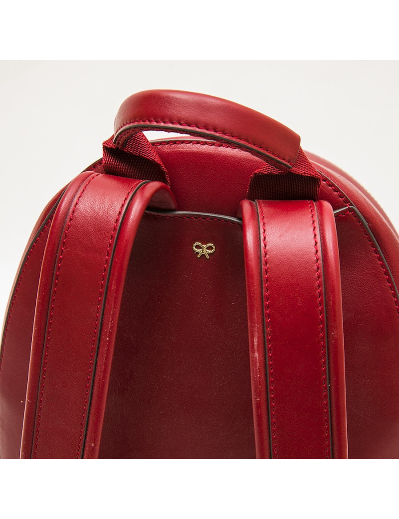 ANYA HINDMARCH backpack in burgundy smooth leather