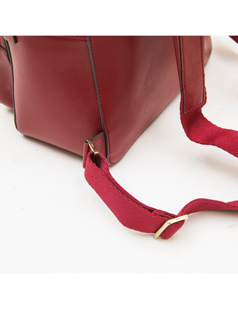 ANYA HINDMARCH backpack in burgundy smooth leather