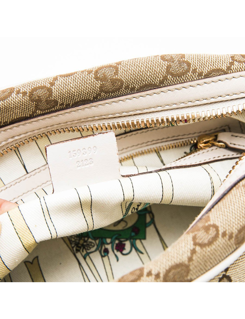 GUCCI bag in beige monogram canvas