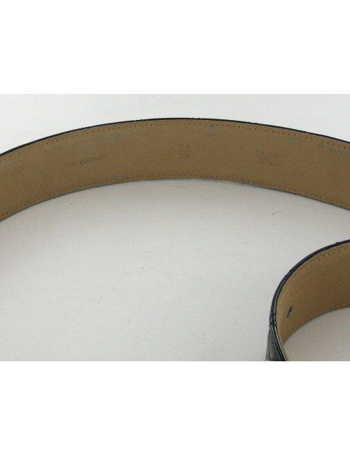 Ceinture matelassé noir CHANEL T95