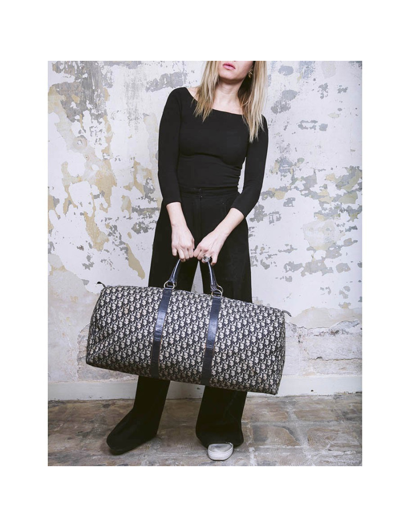 Sac Keepall CHRISTIAN DIOR en toile monogram vintage