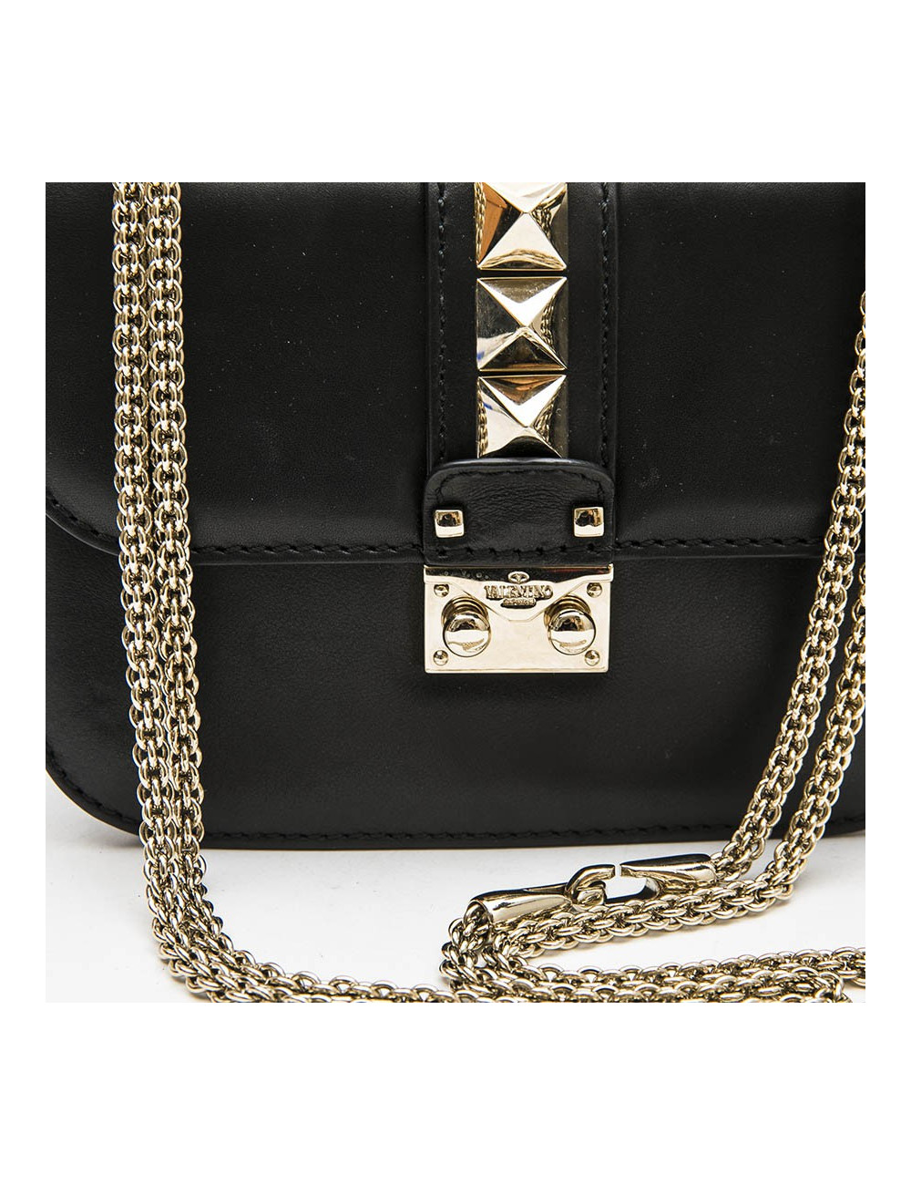 Sac VALENTINO cuir noir Rockstuds