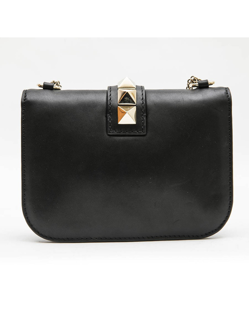 Sac VALENTINO cuir noir Rockstuds