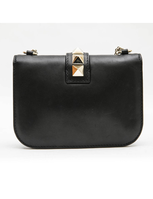 Sac VALENTINO cuir noir Rockstuds