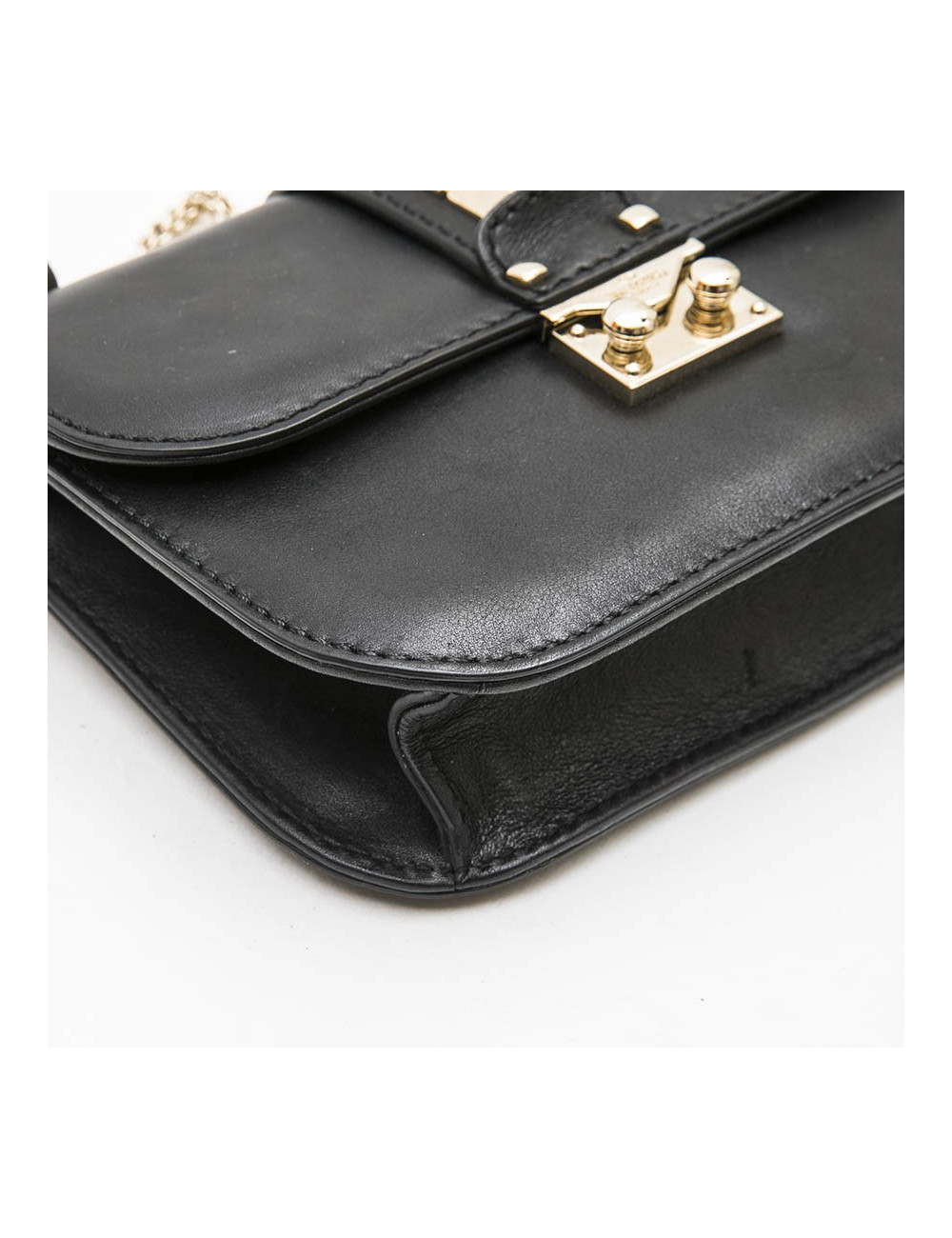 Sac VALENTINO cuir noir Rockstuds