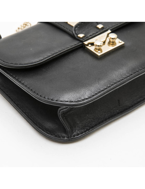 Sac VALENTINO cuir noir Rockstuds