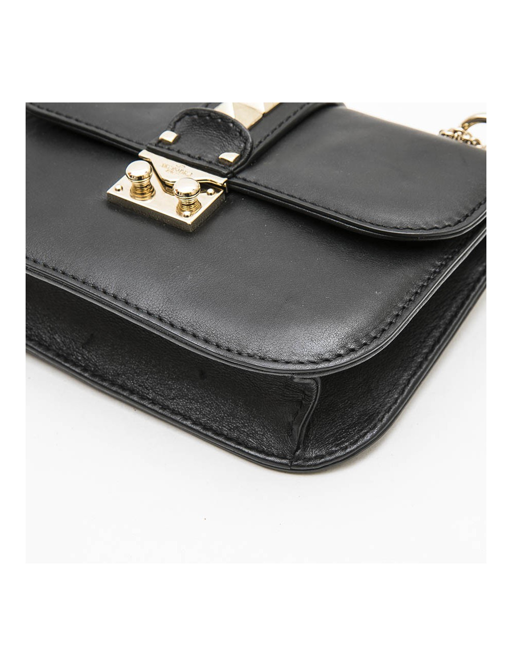 Sac VALENTINO cuir noir Rockstuds