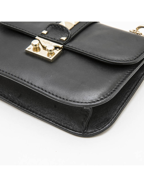 Sac VALENTINO cuir noir Rockstuds
