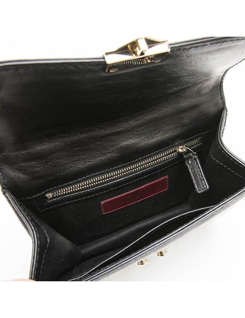 Sac VALENTINO cuir noir Rockstuds