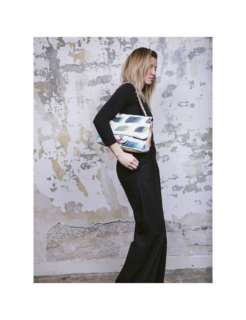 Sac CHANEL en toile graffitis 