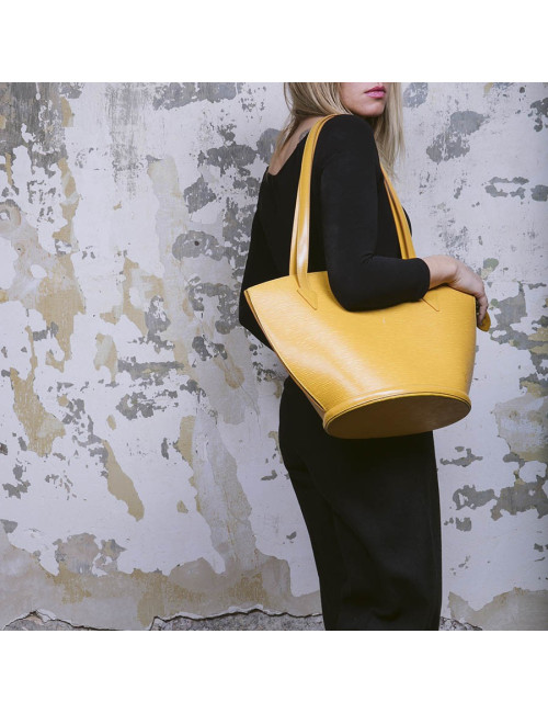 Sac LOUIS VUITTON cuir épi jaune